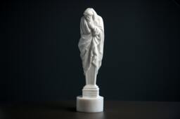 Winter By Pierre Le Gros Carved Marble Statue Figurine Artist Sculpture Bust - thumbnail 1