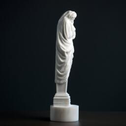 Winter By Pierre Le Gros Carved Marble Statue Figurine Artist Sculpture Bust - thumbnail 2