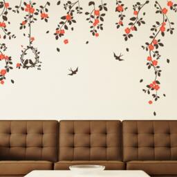 Vinyl Art Tree Branch With Birds Baby Room Designs Wall Sticker Decals Home Decor By Decalisland-Tree & Wall Decal Sd 029 - thumbnail 3