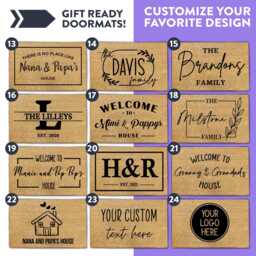 Personalized Doormat - Custom Door Mat For Home, Housewarming Gift, Realtor Closing Nana & Papa Rug - thumbnail 3