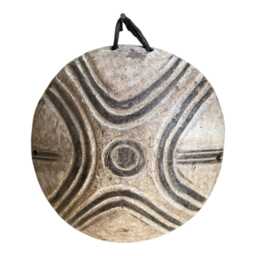 Songye Shield African Tribal Art Handcrafted From Congo & Cameroon West - thumbnail 4