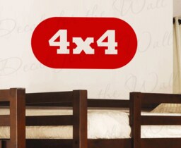 4x4 Off-Road Dirt Biking Trucking Boy Room Kid Baby Nursery Playroom Large Wall Decal Vinyl Quote Decoration Sticker Decor Art K22 - thumbnail 1