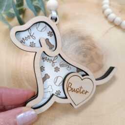 Christmas Tree Dog Gift - Bauble Pet Poem Mum - thumbnail 2