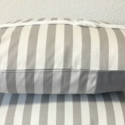 1x Maritime Cushion Cover, Country Style Pillow Sailor's Knot Gray/White - thumbnail 3