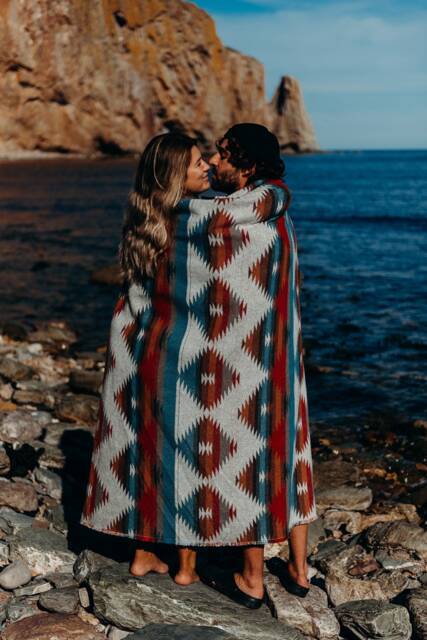 Beach Blanket Oversized 60x60 - Picnic Sand Resistant Outdoor Waterproof Look Coastal Throw Neutral The Traveller - image 1