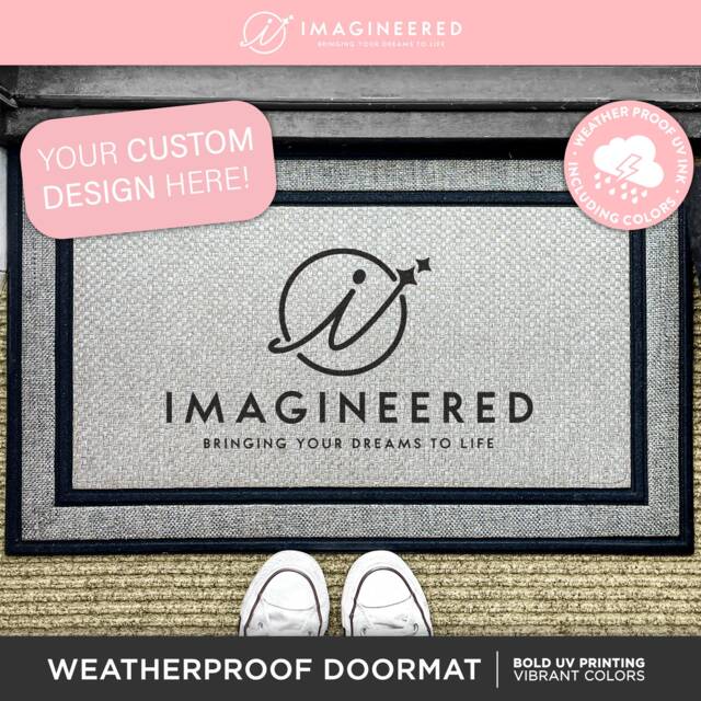 Custom Logo Doormat - Outdoor Personalized Rug Customized Washable Door Mat Welcome Realtor - image 1