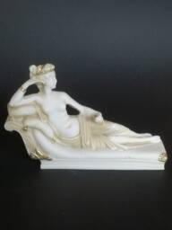 Paolina Bonaparte Borghese As Venus Victrix Alabaster Statue - thumbnail 1