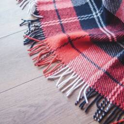 Personalized Throw Blanket, Checkered Wool Large Comfy Cozy Wedding Gifts For Couple, Women - thumbnail 3