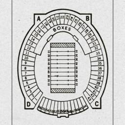 Vintage Cleveland Municipal Stadium Seating Chart Print - thumbnail 3