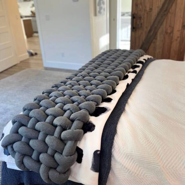 Bed Runner Bed Scarf Scarves Blanket Throw Modern Deco Queen - image 1
