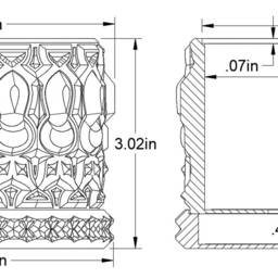 Small Geometric Succulent Planter Vase With Water Drip Tray. For The 3 Inch Planter Pot - thumbnail 2