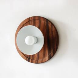 Modern Flush Mount Wood & White Wall Sconce Lamp Wooden Fixture Light Kitchen Foyer Lighting Restaurant Lights - thumbnail 3