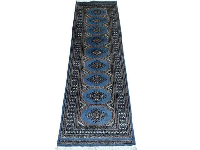 2x6 Gray Color Bokhara Rug - Runner Hallway Luxury Bukhara Fine Quality Woolen Afghan - image 1