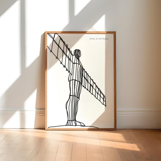 Angel Of The North Art Print, Newcastle Wall - image 1