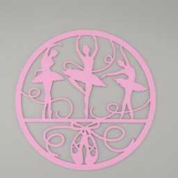 Ballet Dancer, Girls Bedroom Decor, Club Name Sign Name, Door Or Wall Hanger in Acrylic Wood - thumbnail 4