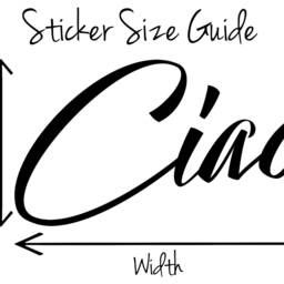 Ciao Quote Matt Vinyl Wall Art Sticker Decal Mural. Home, Decor. Inspirational. Bedroom, Living Room, Study, Mirror, Window, Car - thumbnail 3