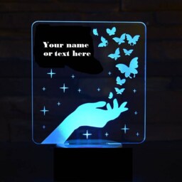 Butterfly 3D Illusion Smart App Control Night Light Bluetooth, Music, 7&16M Color Mobile App, Made in UK