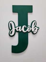 Personalised 3D Wooden Layered Wall Letter Nursery Decor - thumbnail 1