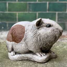 Garden Guinea Pig Sculpture Concrete Figurine Pet Statue Stone Animal Memorial Decoration Cement Rodent Ornament Pig Lover Gift - thumbnail 4