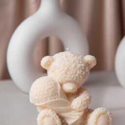 Handmade Soy Wax Candle Rose Bear, Bouquet, Angel - Home Decor - thumbnail 2