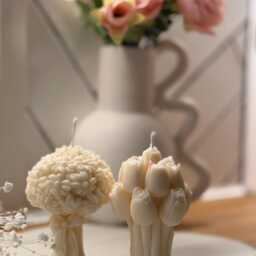 Handmade Soy Wax Candle Rose Bear, Bouquet, Angel - Home Decor - thumbnail 4