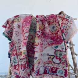 Soft Handcrafted Cotton Kantha Throw Quilt - Reversible Lightweight Bedding For All Season Comfort - thumbnail 2