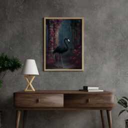 Jerry The Flamingo Poster - Sleep Token Inspired Art Print Dark Wall UK Music-Inspired Home Decor - thumbnail 3