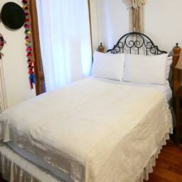 xl Handwoven African Mudcloth Fabric - Cream Boho Textile, King Bed Cover - thumbnail 4