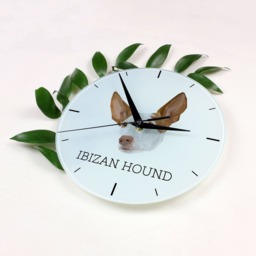 A Clock With A Ibizan Hound Dog. New Collection The Geometric Dog - thumbnail 2