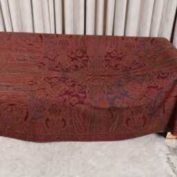 Luxury Boiled Pure Merino Wool Reversible Sofa Or Bed Throws For Ultimate Comfort & Style - Classic Indian Paisley in Multicolour - thumbnail 3