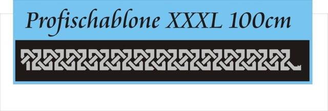 Meander 3 Xxxl = 10 cm High - Stencil 100 X 25 cm, Wall Stencil, Painter's Stippling Decoration, Frieze, Decor