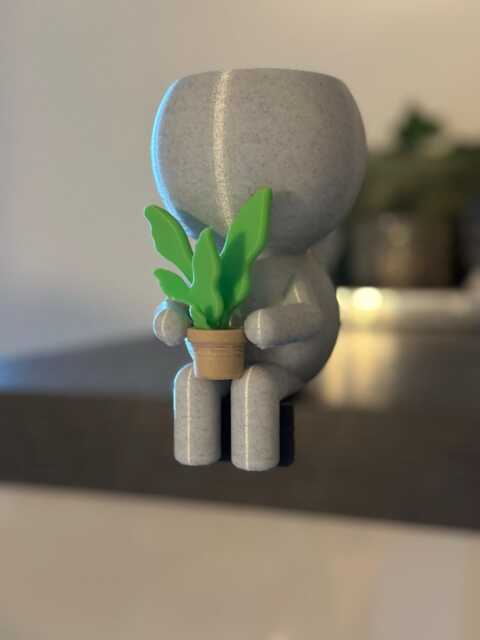 "Plant Pot Plant Succulent Planter Airplant Holder ""Wee Jimmy Have A Plant" - image 1
