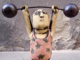 Ceramic Weightlifter