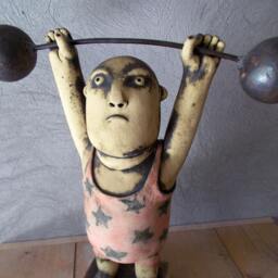 Ceramic Weightlifter - thumbnail 3