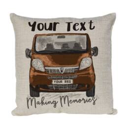 Personalised Camper Van Cushion Cover, Choice Of Colours By Inspired Creative Design - thumbnail 3