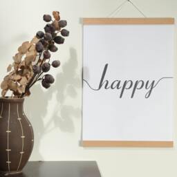 Poster Strip Din A0 - 84 cm Beech - Din A0, A1, A2, A3, A4, A5, A6 Magnetic Gift With Magnets Wooden Frame Picture