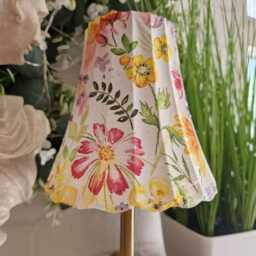 Cordless Touch Lamp. Floral Usb Rechargeable Table Lamp.hand Decorated.four Base Colours - thumbnail 2