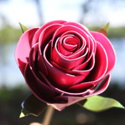 Metal Stylized Rose, Graduation Gift, Present, Prom Flower, Steel Forever Flower - thumbnail 4
