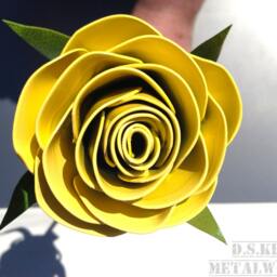 Metal Stylized Rose, Graduation Gift, Present, Prom Flower, Steel Forever Flower - thumbnail 3