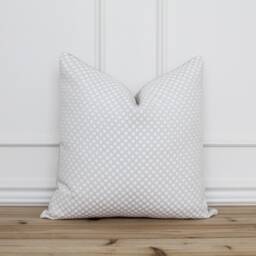 Cream Dot Pillow Cover Textured White Covers Designer Pillows Neutral Throw Custom - Kristen