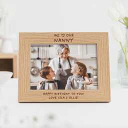 I Love My Nanny Gift - Photo Frame For Nan Nana Engraved Custom For 7x5 Or 6x4 Picture - thumbnail 2