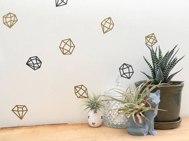 Geometric Wall Decals Modern Nursery Art, Peel & Stick Vinyl Shapes - image 1