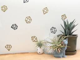 Geometric Wall Decals Modern Nursery Art, Peel & Stick Vinyl Shapes - thumbnail 1