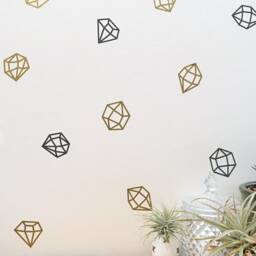 Geometric Wall Decals Modern Nursery Art, Peel & Stick Vinyl Shapes - thumbnail 2