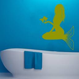 Mermaid Wall Decal Removable Vinyl Art 2138