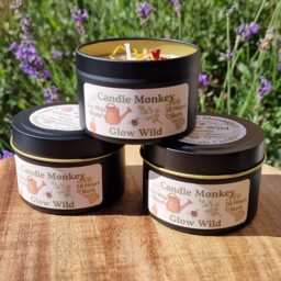 Glow Wild Vanilla Tonka Amber Candle Gardener's Gift Indoor Or Outdoor - thumbnail 1