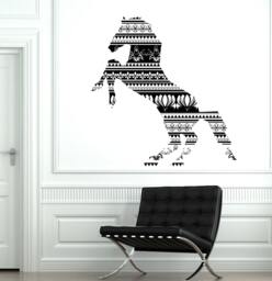 Wall Vinyl Horse Mustang Freedom Ornament Mural Decal Sticker 1740Dz - thumbnail 1