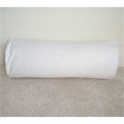 "White Bolster Pillow Cylinder Cover Only All Sizes Round Ended End Cushion Sham Case 4"" 6"" 8"" 9"" 10"" 12"