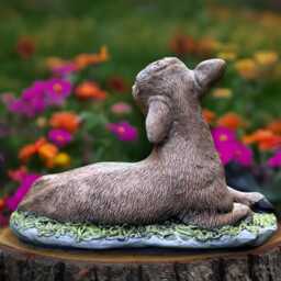 Laying Cow Sculpture Outdoor Happy Statue Farm Animal Yard Art Cement Ornament Farmhouse Garden Decoration Cow Lover Gift Yard - thumbnail 4