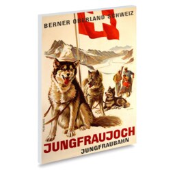 Reprint Of The Vintage Swiss Travel Poster - Jungfraujoch - thumbnail 2